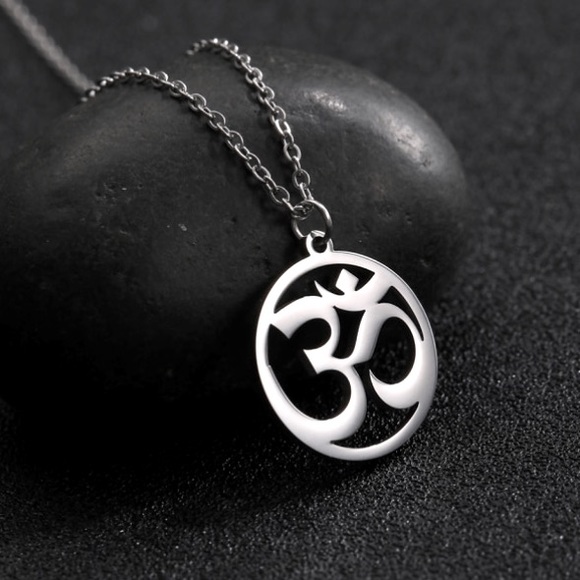 Last one!  Stainless steel OM Necklace - Picture 2 of 2